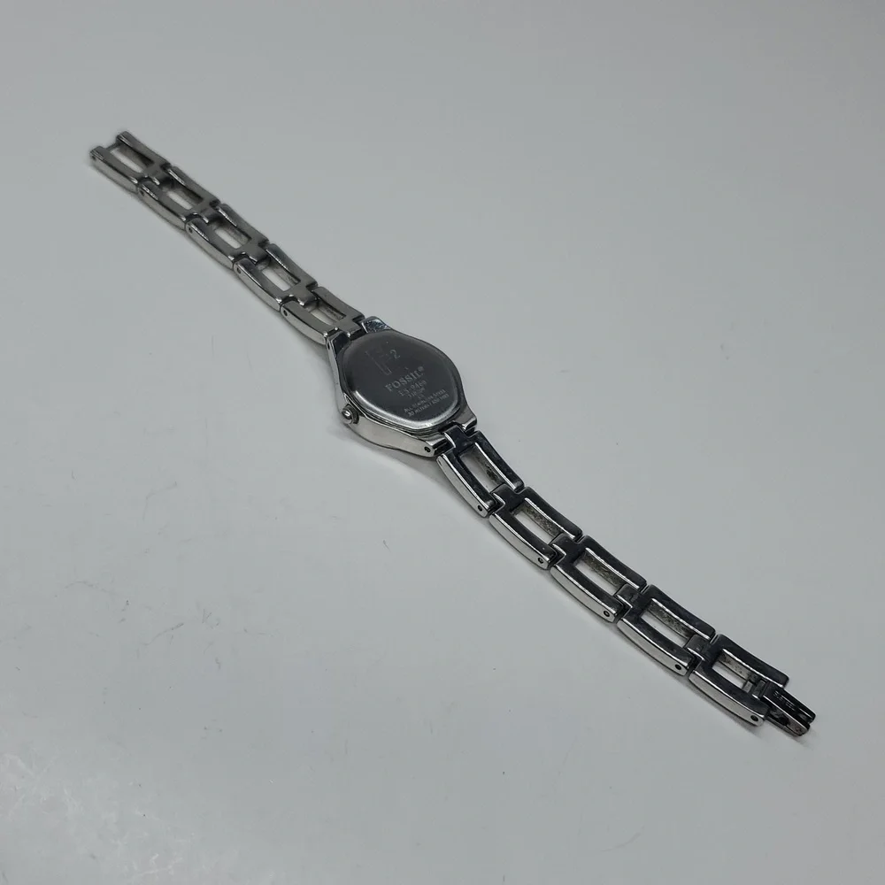Fossil ES 9466 Turquoise Blue Dial Silver Stainless Steel Watch